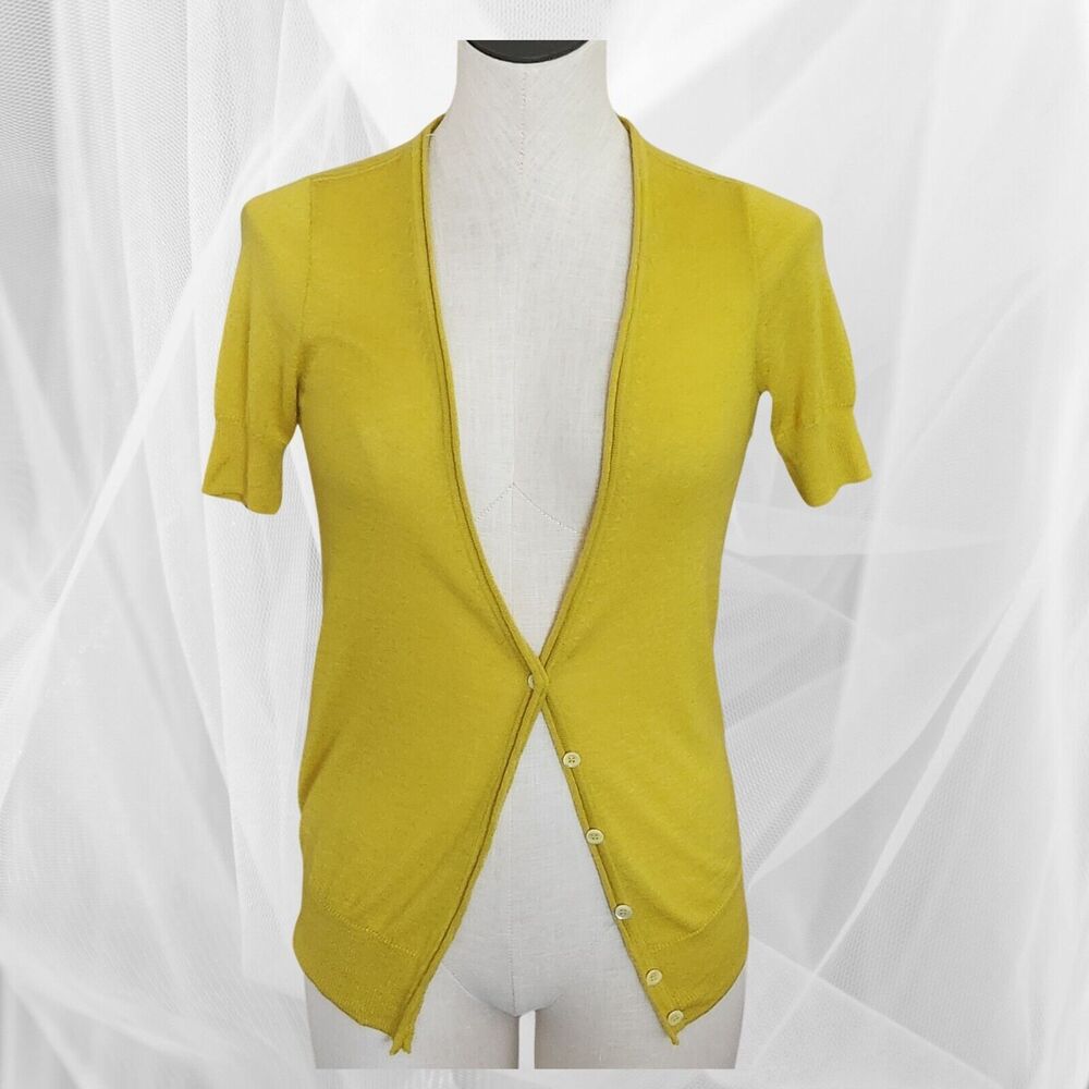 J. Crew Women's XS Soft Knit 100% Italian Yarn Cashmere Career Sweater Cardigan